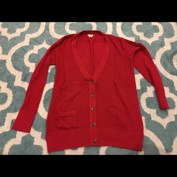Red Mossimo Supply Co. Brand Cardigan