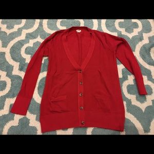 Red Mossimo Supply Co. Brand Cardigan