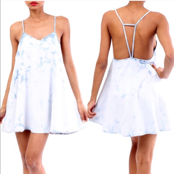 LOLA open back denim mini dress/top - Picture 4 of 4