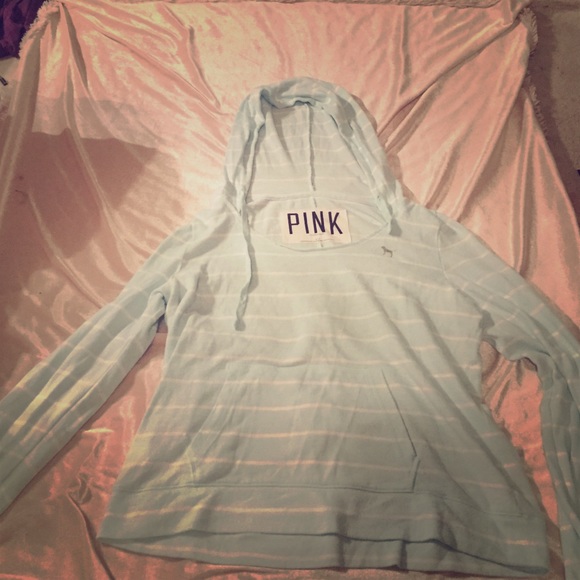 Light blue Pink hoodie