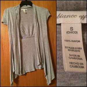 Open front Short Sleeved cardigan
