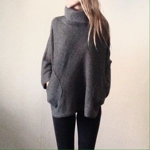 GAP wool/merino wool poncho cape