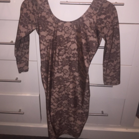 American Apparel Lace Print Nylon Dress