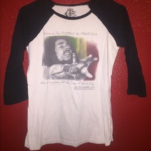 Bob Marley Half Sleeve Rasta Tee!!