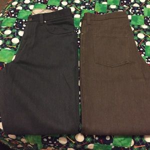 Two pairs men's pants