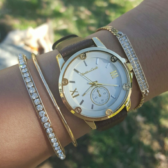 Women's Casual gold Brown Designer Wrist Watch