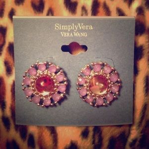 SimplyVera Vera Wang lavender stud earrings