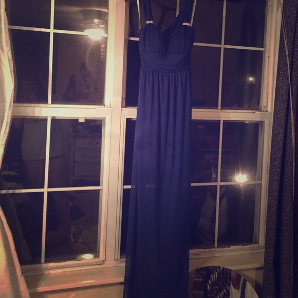 Beautiful deep royal blue prom dress