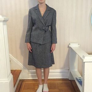 Mosschino jeans.  Blue tweed