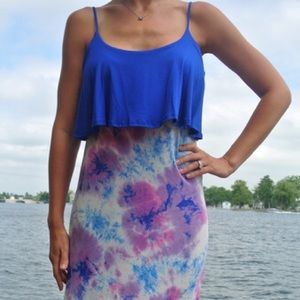 Blue Tie Dye Maxi