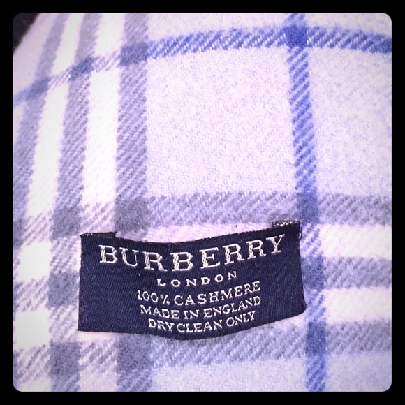 Blue Burberry scarf