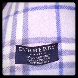 Blue Burberry scarf