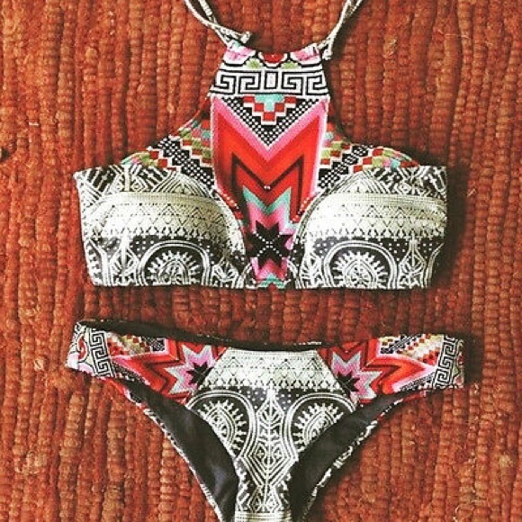 Super cute high neck bikini