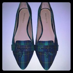 Checkered pointy flats