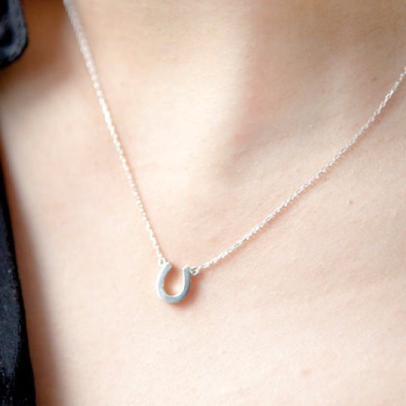 Jewelry - • Last 1 • Cute Silver Horseshoe Necklace •