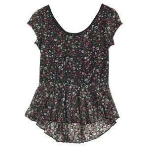 Floral peplum top
