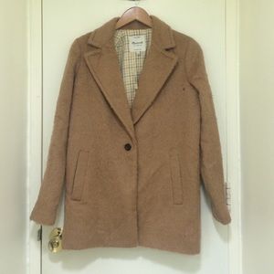 🎉 SALE 💥NWT Madewell Cocoon Camel Coat 0