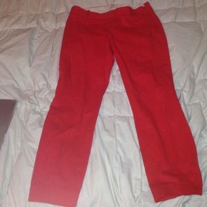 J Crew red Minnie dress pants