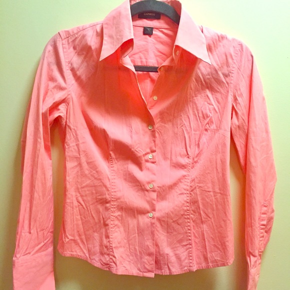 Express Pink button down shirt