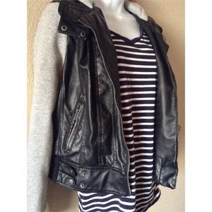 ✨Leather hoodie ✨