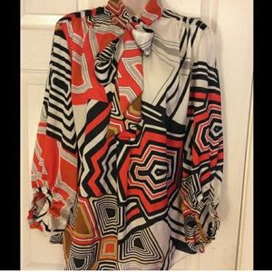 Jennifer Lopez Abstract blouse