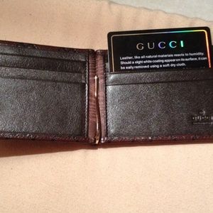 Gucci money clip, credit card holder, wallet
