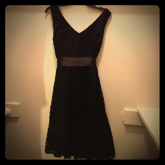 Crochet black dress