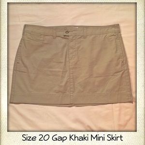 Gap Khaki Mini Skirt