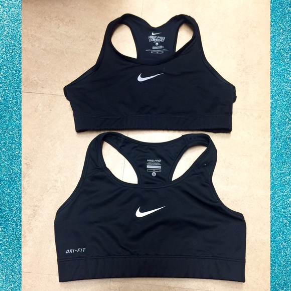 Nike Other - 2 NIKE Black Dri-Fit Sports Bras