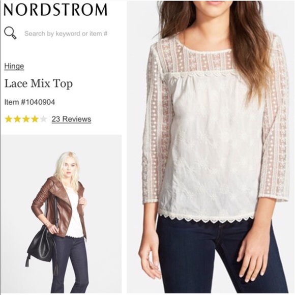 Hinge Lace Embroidered Top - Picture 4 of 4