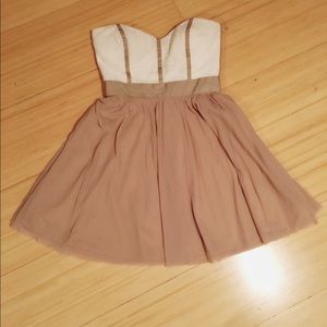 Strapless skater dress