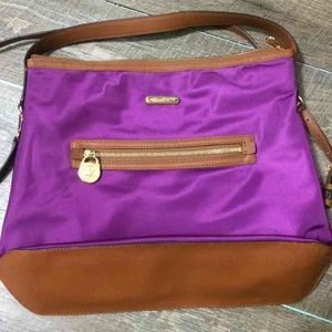 Michael Kors | Bags | Authentic Michael Kors Purple Cross Body Handbag ...