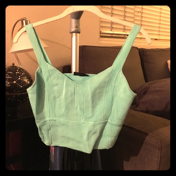 Blue crop top from topshop. - Picture 1 of 3