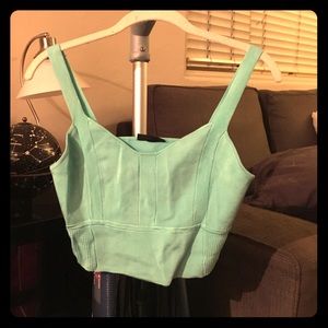 Blue crop top from topshop.