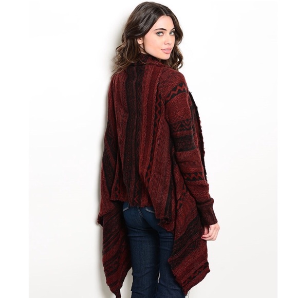 Burgundy Cardigan - Picture 3 of 3