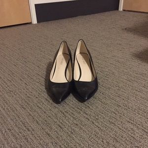 Nine West leather kitten heels