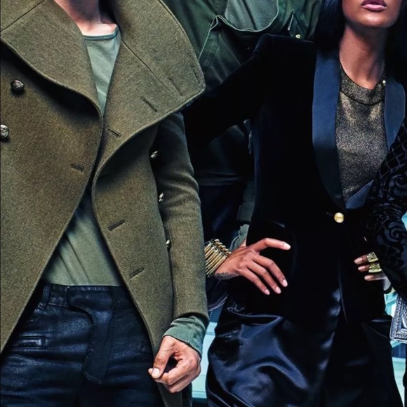 HMxBalmain Velvet Jacket