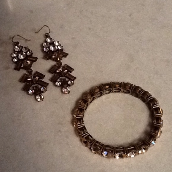 J crew earrings and bracelet set