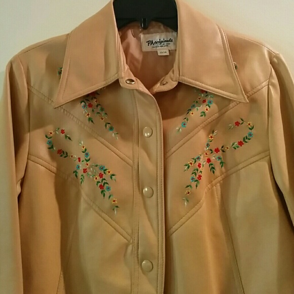 Vintage Jackets & Blazers - HOLD 70s vinyl jacket