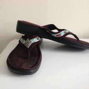 Minnetonka Beaded Sandals {size 8}