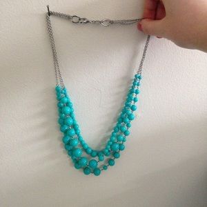 The Loft Aqua/Teal Beaded Necklace