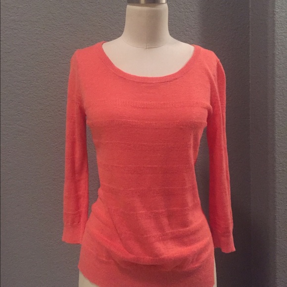 3/4 sleeve BR linen sweater