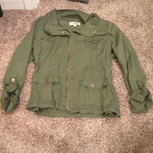 Charlotte Russe green army/anorak jacket