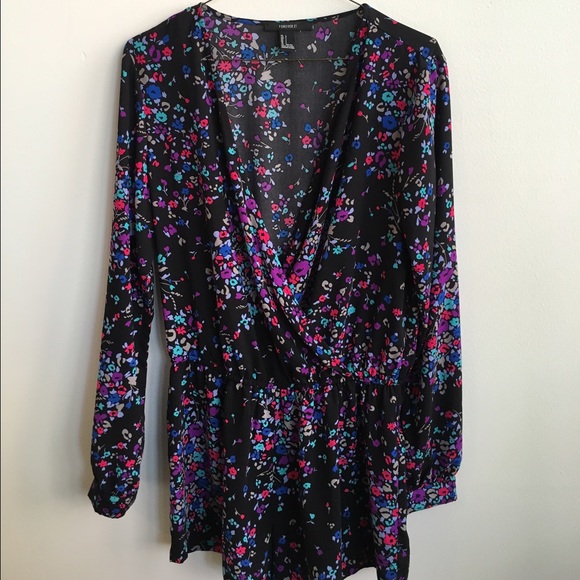 Floral Long Sleeve Romper