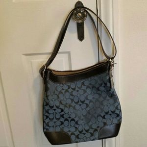 Coach signature print purse