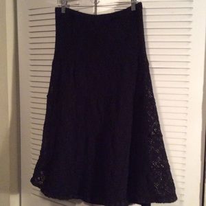 R.O.T Crochet lined skirt size L