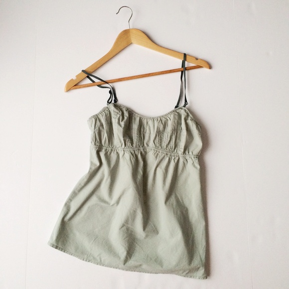 Anthro Mint Green Detailed Cami
