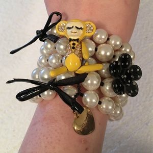 Betsey Johnson pearl cuff