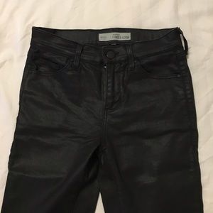Brand new Leigh Moto Topshop jeans. Wax coating.