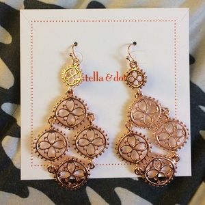Rose Gold chandelier earrings